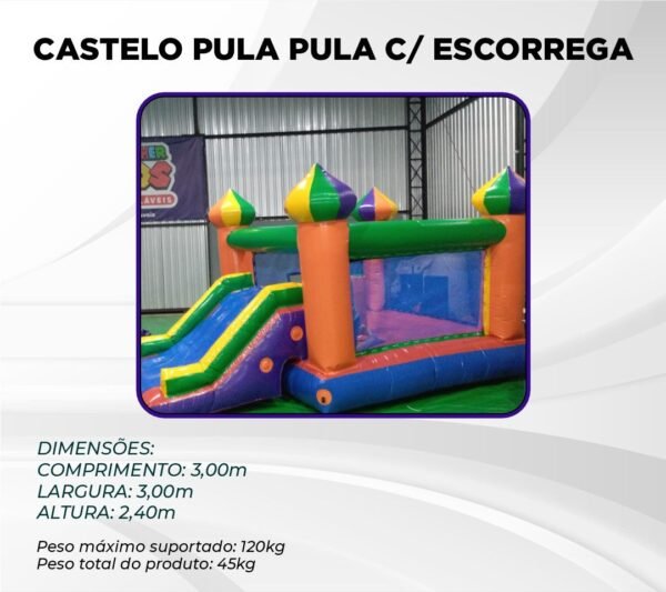 CASTELO PULA PULA C/ ESCORREGA