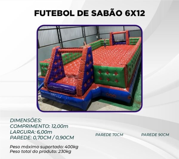FUTEBOL DE SABÃO 6X12