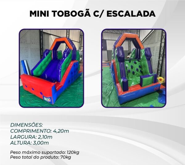 MINI TOBOGÃ C/ ESCALADA