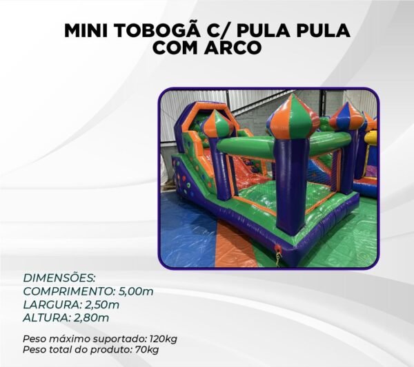 MINI TOBOGÃ C/ PULA PULA COM ARCO