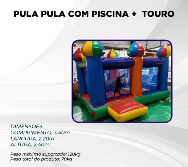 PULA PULA COM PISCINA + TOURO