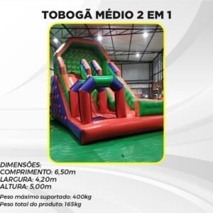 TOBOGÃ MÉDIO 2 EM 1