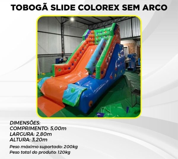 TOBOGÃ SLIDE COLOREX SEM ARO