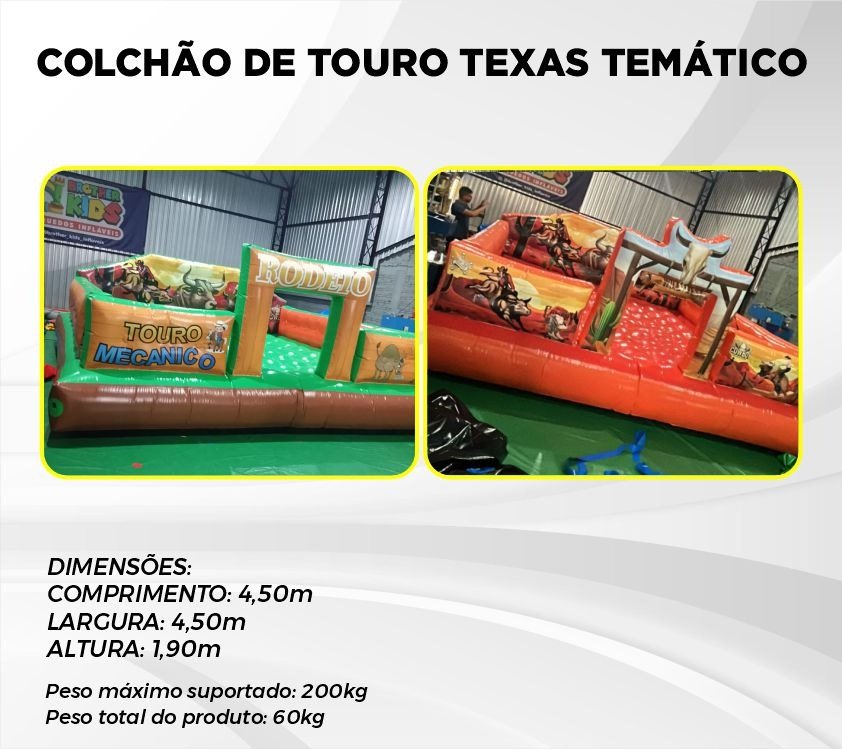 COLCHÃO DE TOURO TEXAS TEMÁTICO