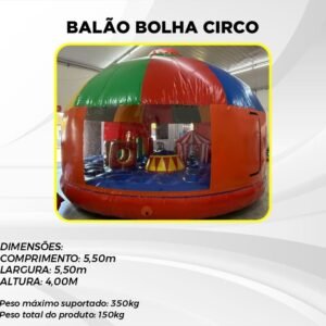 BALÃO BOLHA CIRCO