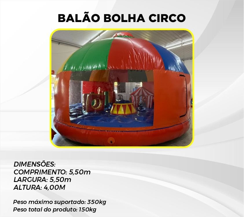 BALÃO BOLHA CIRCO