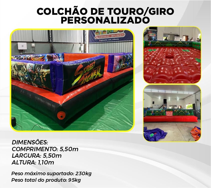 COLCHÃO DE GIRO /TOURO PERSONALIZADO