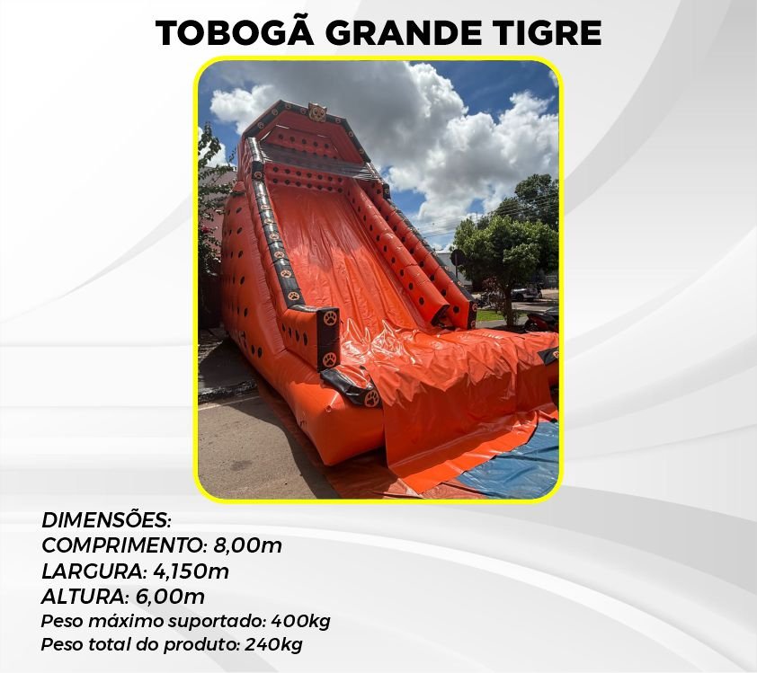 Tobogã grande tigre