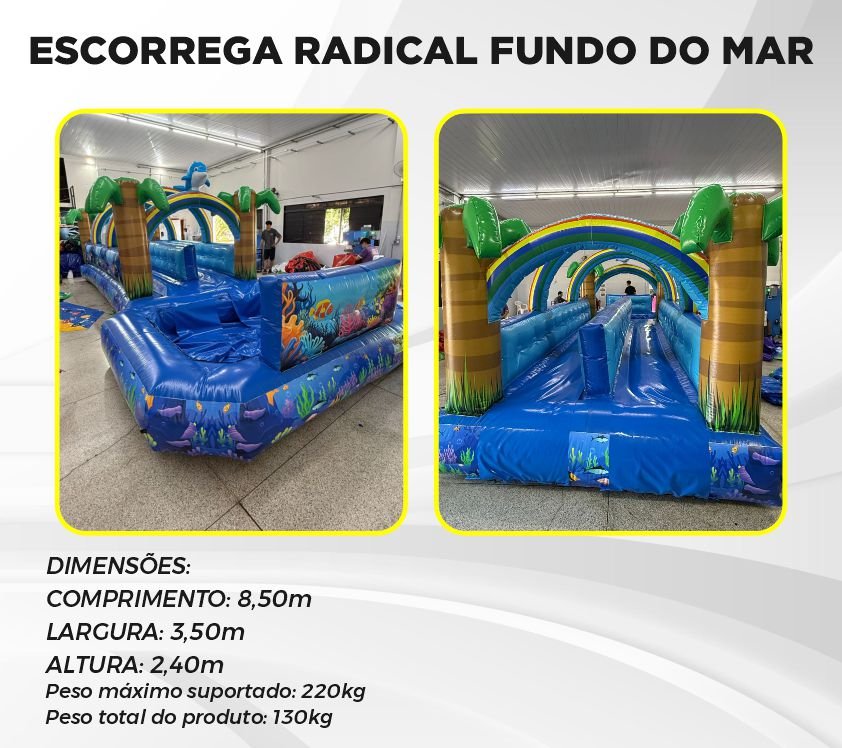 Escorrega Radical Fundo do mar