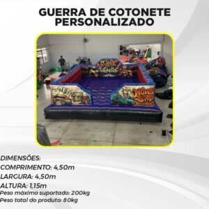 GUERRA DE COTONETE PERSONALIZADO